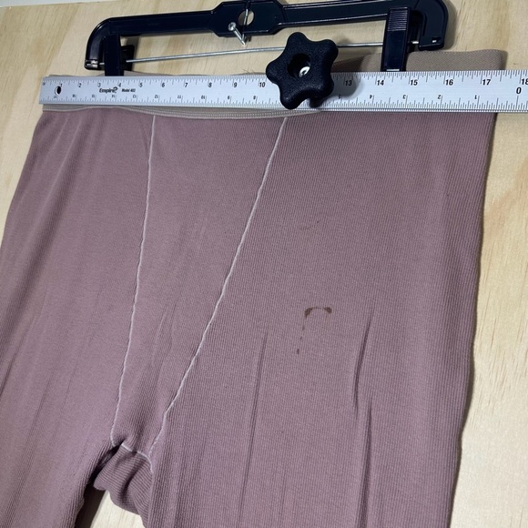 SKIMS Cotton Rib Leggings Garnet High Rise Ribbed Logo Size 4X - Picture 4 of 7